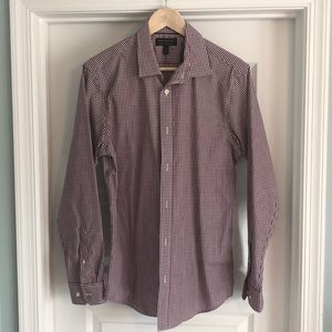Banana Republic dress shirt white/burgundy